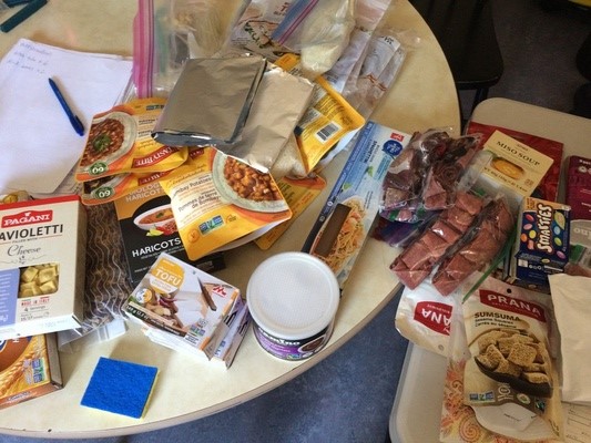 Dry Goods for Canoe Trip